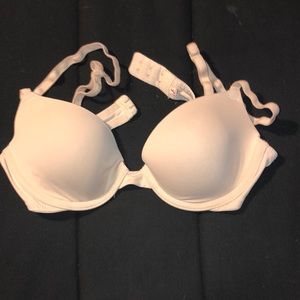 PINK skin-colored push-up bra